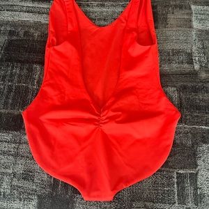Londre Bodywear “minimalist” swimsuit in fiesta red